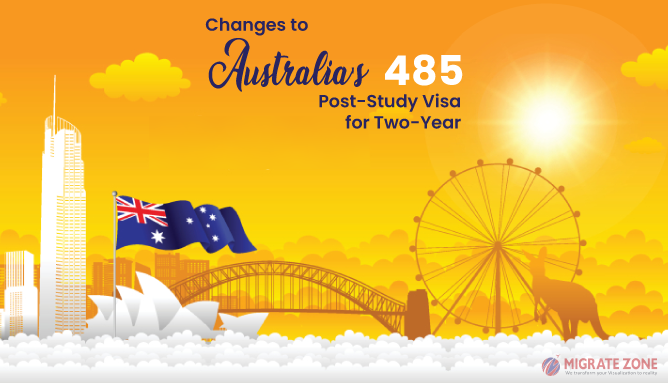 Changes to Australia's 485 Post-Study Visa for Two-Year.