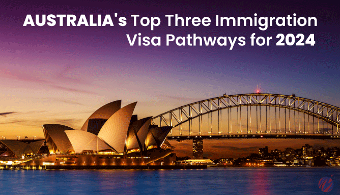 Australia's Top Three Immigration Visa Pathways for 2024.